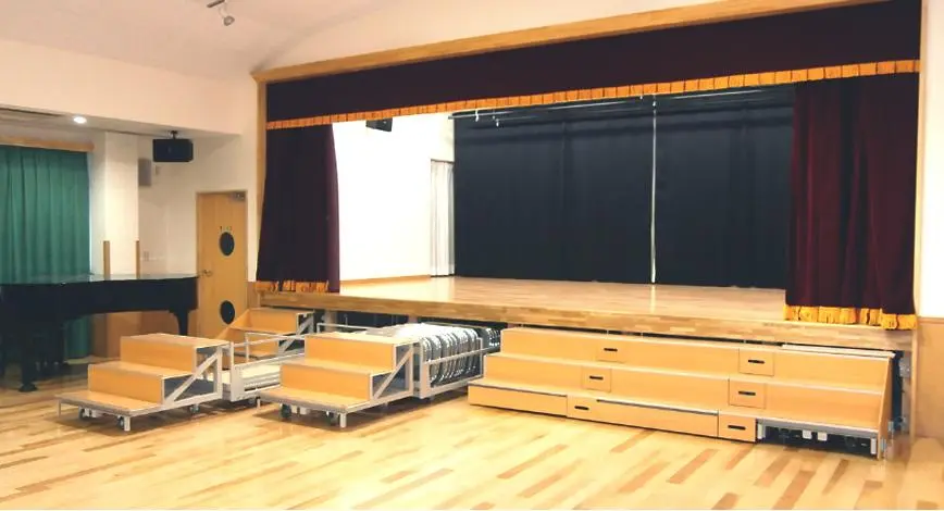 Common types of understage machinery, including stage lifts, trap doors, wagon systems, and orchestra pit lifts used in theater productions.
