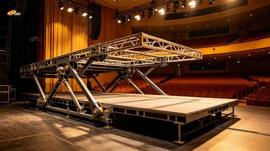 Heavy-duty hydraulic lifting stage for theater professional venue)