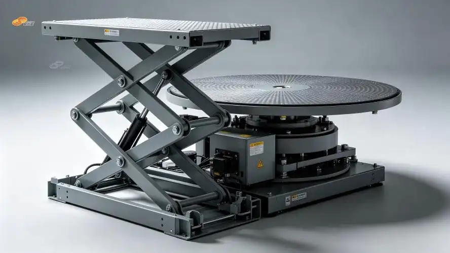 Scissor lift stage & revolving stage combined mechanical equipment