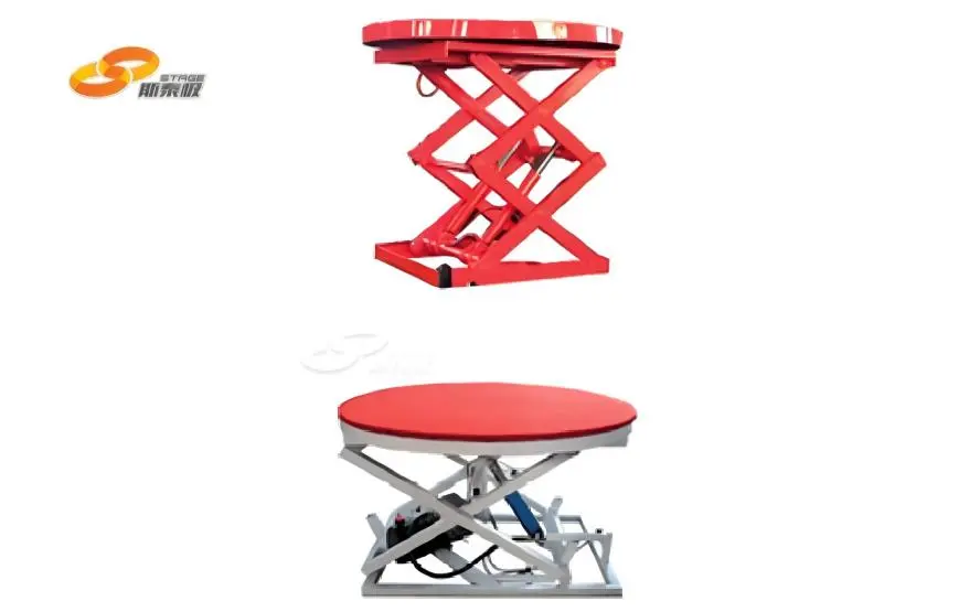 Dual-platform scissor-type stage lifting structure Dual-platform scissor-type stage lifting structure