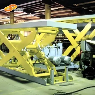 Hydraulic stage lift mechanism