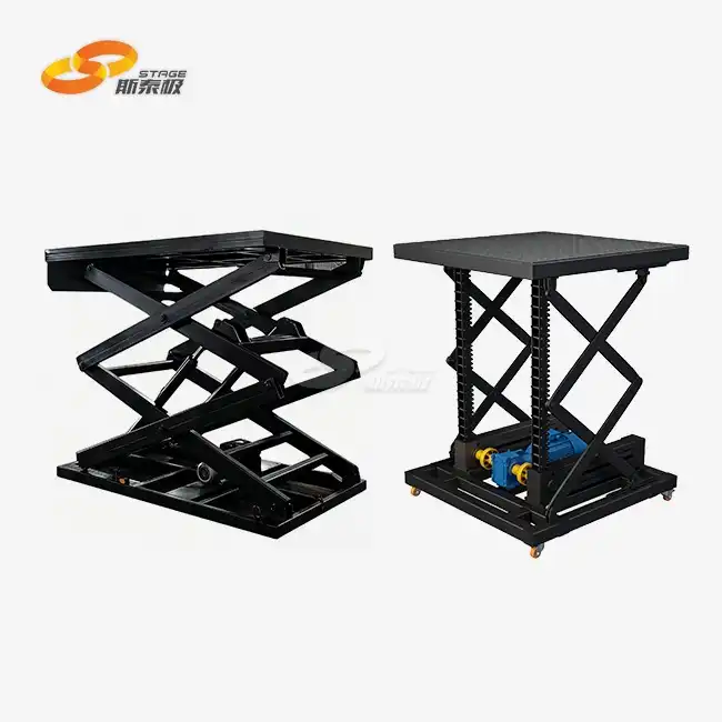 Compare Prices of Electric vs. Hydraulic Lifting Stages