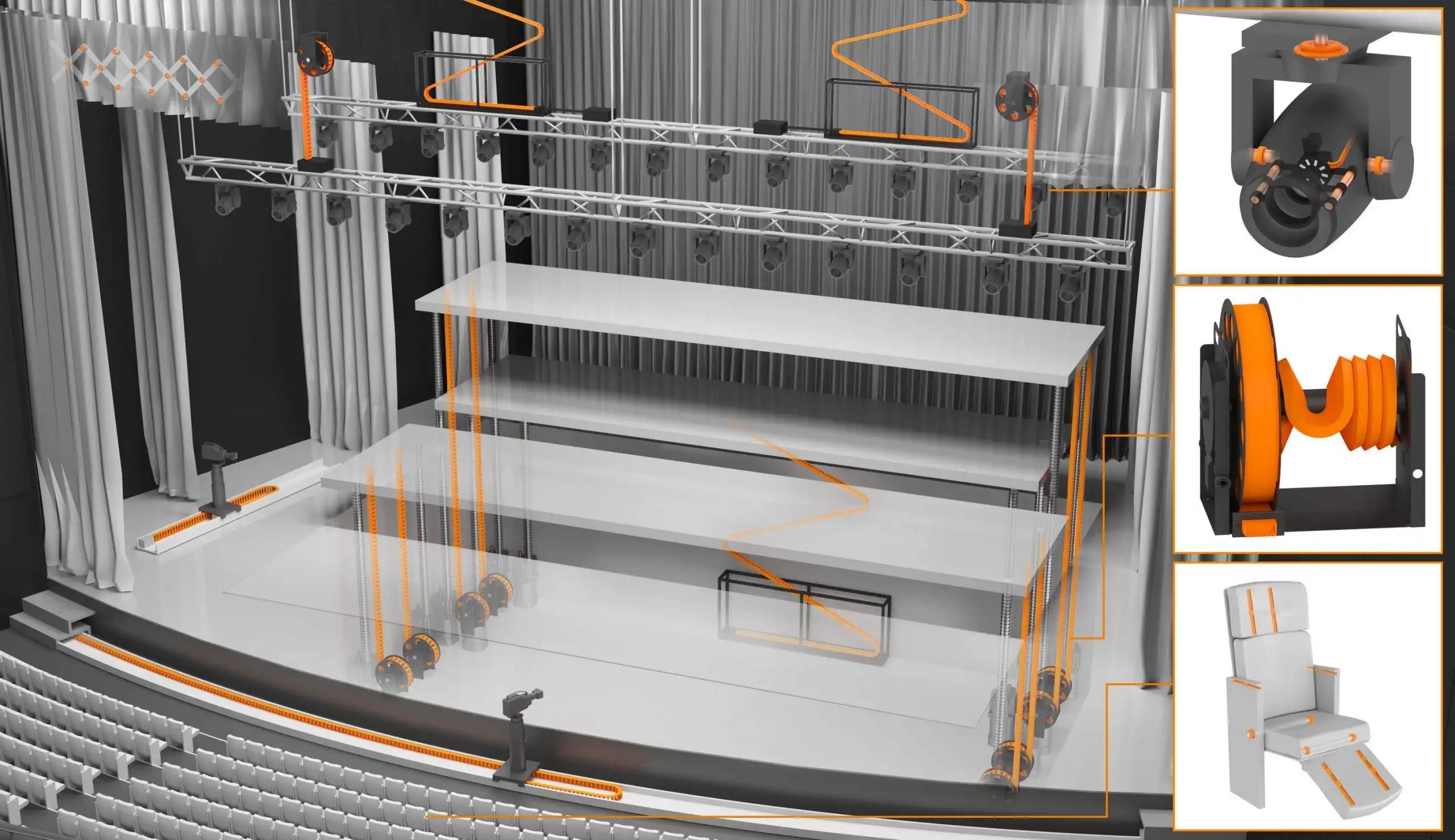 How to Hide Stage Lifting Wires?